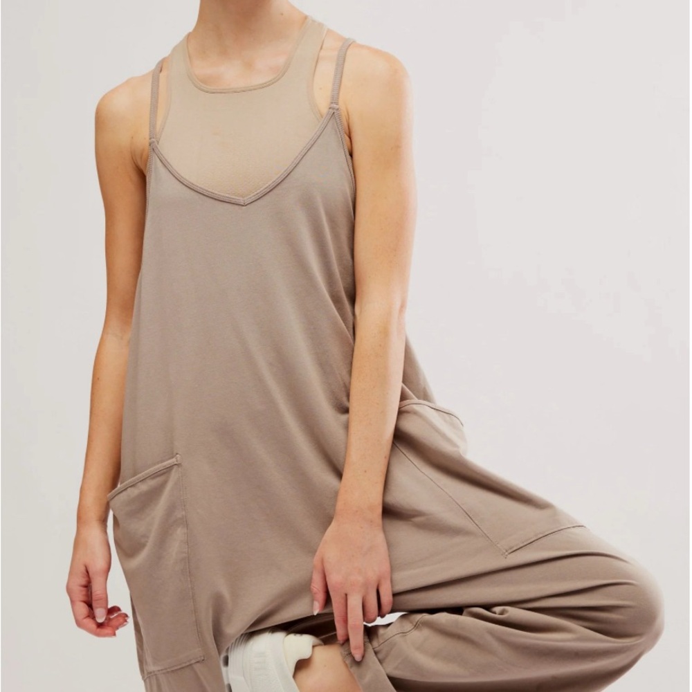 FP Movement by Free People Hot Shot Onesie Mocha Latte